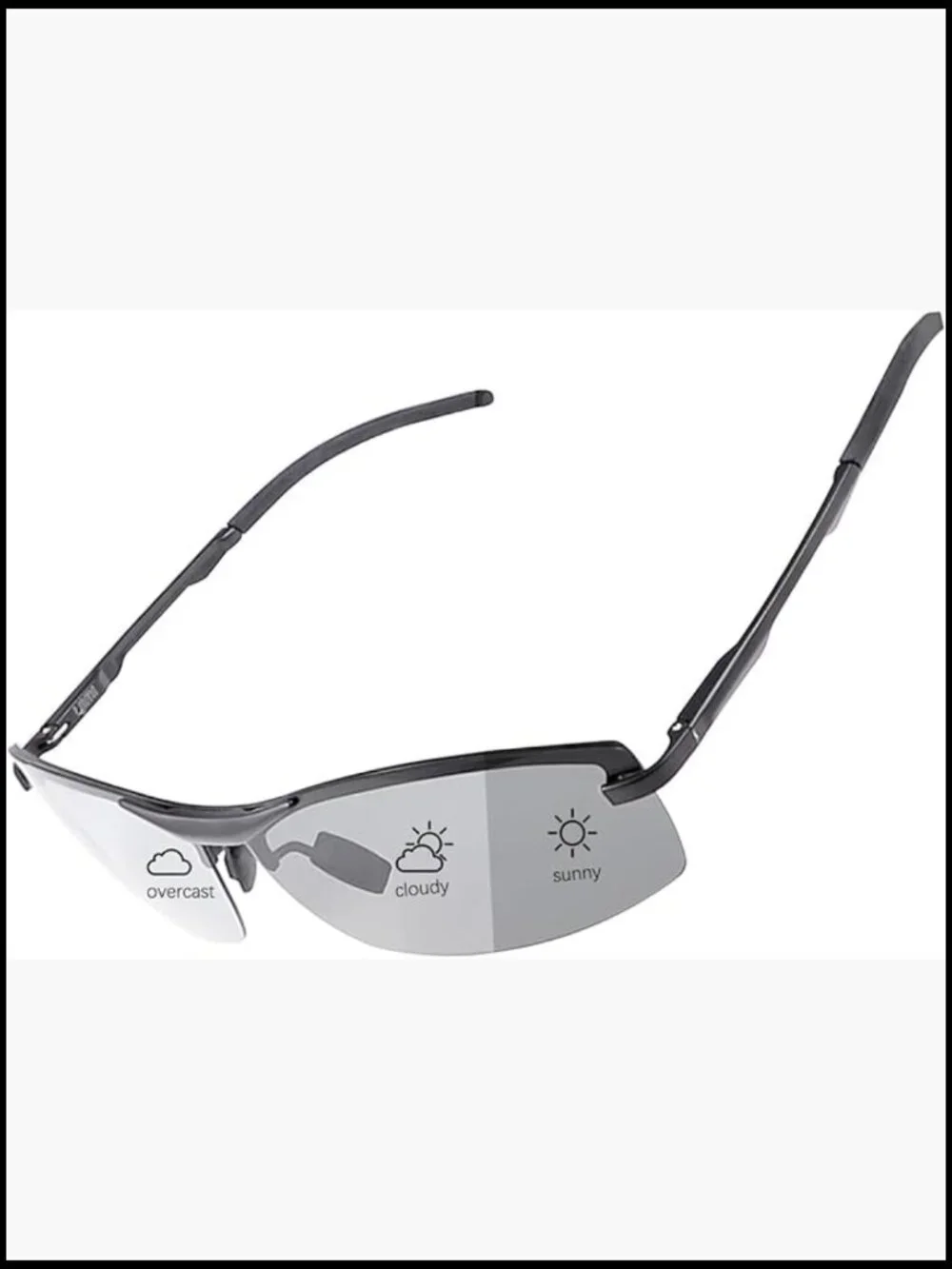 Photochromic Polarized Sunglasses for Men UV Protection Lightweight Driving